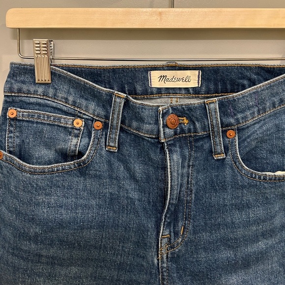 Madewell The Slim Boyjean in Fearn Wash Size 25 EUC blue Jean D0504 - Picture 6 of 9